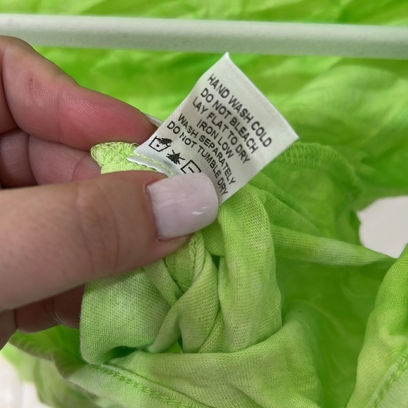 NEW Superdown Green Tie Dye Crop Top - Picture 8 of 9